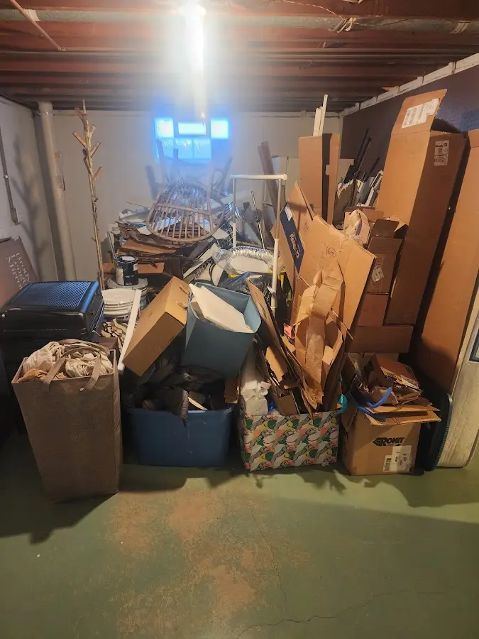 Roll-off dumpster container at job site for Concrete Dumpster Rental in Ottawa